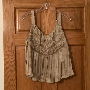 DKNY Pleated Beige Women's Top -nwt